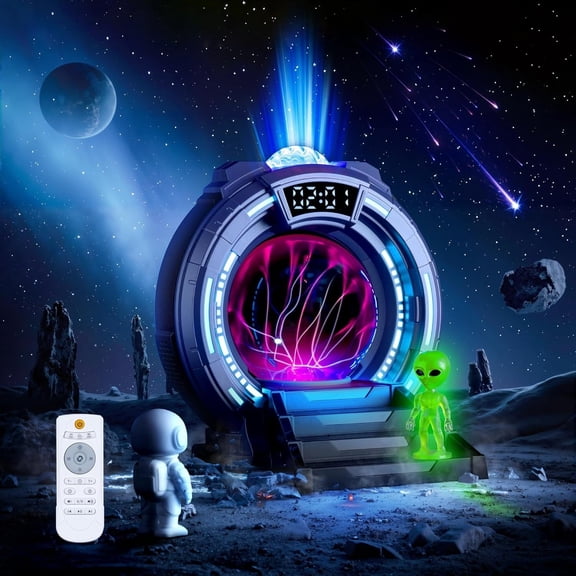 Futuristic Galaxy Portal Night Light LED Lamp with Alien Astronaut Sci-Fi Bluetooth Decor for Gifts Christmas or Birthday Present