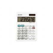 Sharp Calculators EL-310WB 8-Digit Mini-Desktop Calculator, White