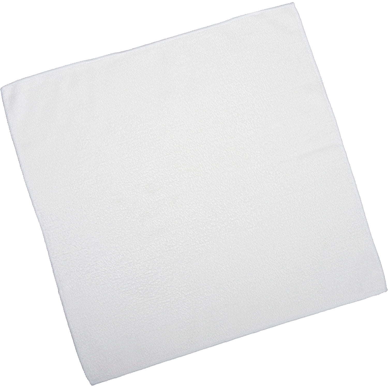 Global Industrial 300 GSM Microfiber Polishing Cloths 16"" x 16"" White 12 Cloth
