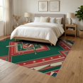 thumbnail image 3 of ODIKA Vintage Sport Emblem With Star Border And Diamond Layout Baseball Field Refined Foldable Easy Care for Queen Size Bedroom, Under Bed, Master Suite, 3 of 7