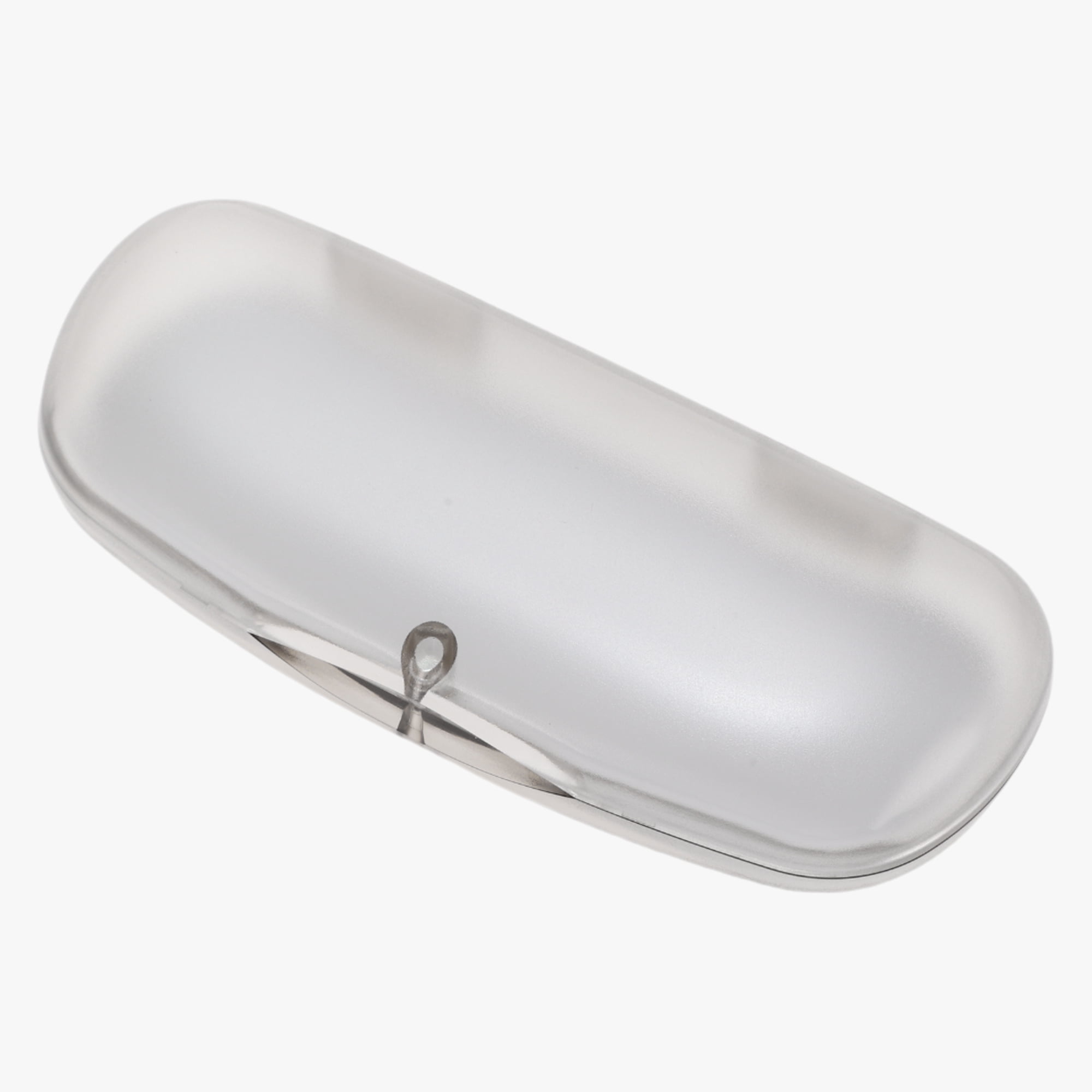 Unique Bargains Frosted Eyeglasses Case Portable Eyeglasses Storage Clear Gray