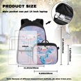 thumbnail image 4 of KUIFORTI Blue Axolotl School Bag with Lunch Bag, 4 Piece Kids Backpack Set for Teens Elementary Middle School, Fashion Boys Girls Bookbag with Pencil Pouch Water Bottle Sleeve Back to School Supplies, 4 of 7