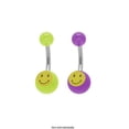 thumbnail image 1 of Anneau de Nombril Acrylique Smiley 14G, 1 of 1