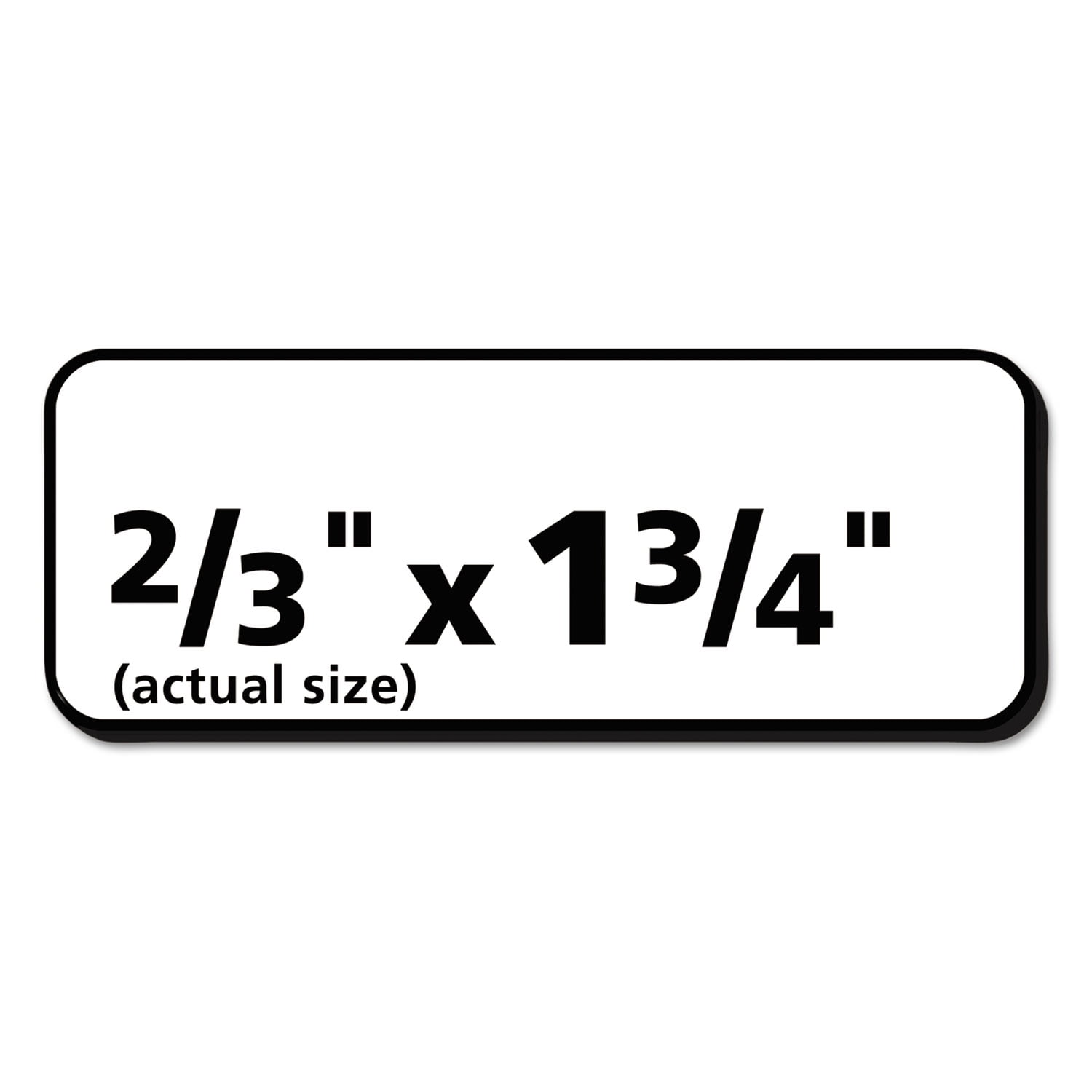 White Address Labels W/ Sure Feed Technology For Laser Printers, Laser Printers, 0.5 X 1.75, White, 80/sheet, 250 Sheets/box | Bundle of 2 Boxes