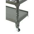 thumbnail image 6 of Convenience Concepts French Country 3 Tier Butcher Block Kitchen Cart with Drawers, Stainless Steel/Wirebrush Dark, 6 of 10