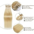 thumbnail image 3 of SEGO Micro Loop Real Thick Human Hair Extensions 100 Strands Invisible Micro Ring Beads Remy Thick Hair, 3 of 8