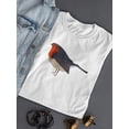 thumbnail image 3 of Robin Bird Flat Style T-Shirt Women -Image by Shutterstock, Female Large, 3 of 4