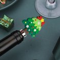 thumbnail image 4 of Christmas Wine Stopper, Wine Bottle Stopper, Christmas Tree Resin Wine Bottle Stopper for Holiday Party Dinner Decoration, Reusable PVC Material, 11cm Size, Vacuum Seal Wine Preserver, 4 of 7