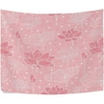thumbnail image 2 of Pink Lotus Polka Dot Tapestry Wall Hanging Tapestries Happy Colorful Hippie Psychedelic Art Polyester Carpet Wall Decorative for Living Room Bedroom 80x60inch Home Decor Gifts, 2 of 7