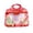 Red, variant on YAMB 10Pcs Christmas Treat Bags with Handle, Santa Printed Ziplock Goodie Bags, Reusable Transparent Window Gift Pouches for Packaging Cookies Chocolate & Holiday Party Favor, Red