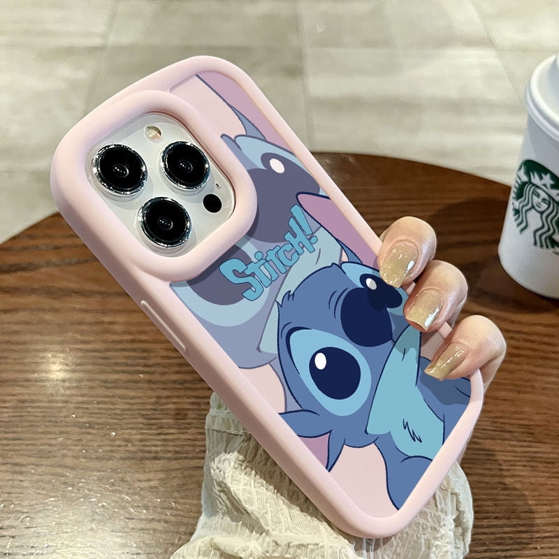 Stitch Love Big Eye Cute Phone Case For iPhone 15 14 13 12 11 Pro Max 7 8  Plus XR XS Max Lovely Anti Fall Kawaii Cover Cartoon Pink For iPhone XS -  Walmart.ca