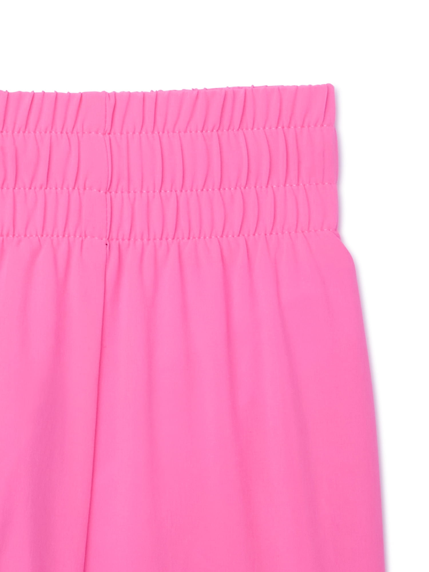 Athletic Works Girls Athletic Running Shorts, 2-Pack, Sizes 4-18 & Plus