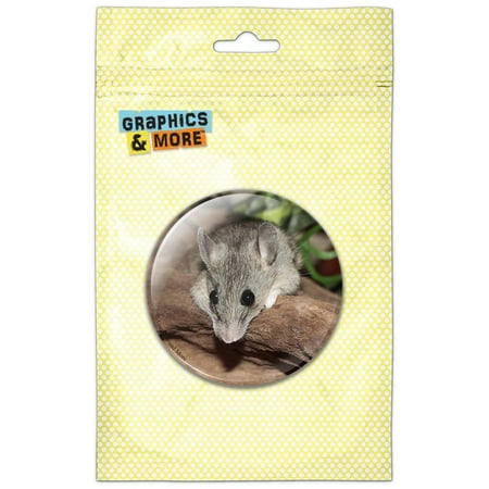 

Mouse on log Refrigerator Button Magnet