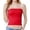 Red, variant on Solid‑Color Long Bandeau Bra Soft Stretchy Strapless Tube Top No‑Roll‑Up Everyday Basic Layering Undershirt