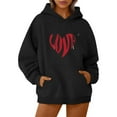 thumbnail image 6 of LEKDFST Heated Hoodies for Women Men Graphic 5 Heat Zones Smart Electric Heating Sweatshirt Rechargeable Battery Not Included Black XXL, 6 of 8