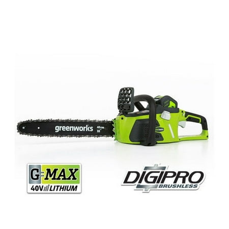 Greenworks 20312 40V G-MAX Cordless Lithium-Ion DigiPro Brushless 16 in. Chainsaw Kit