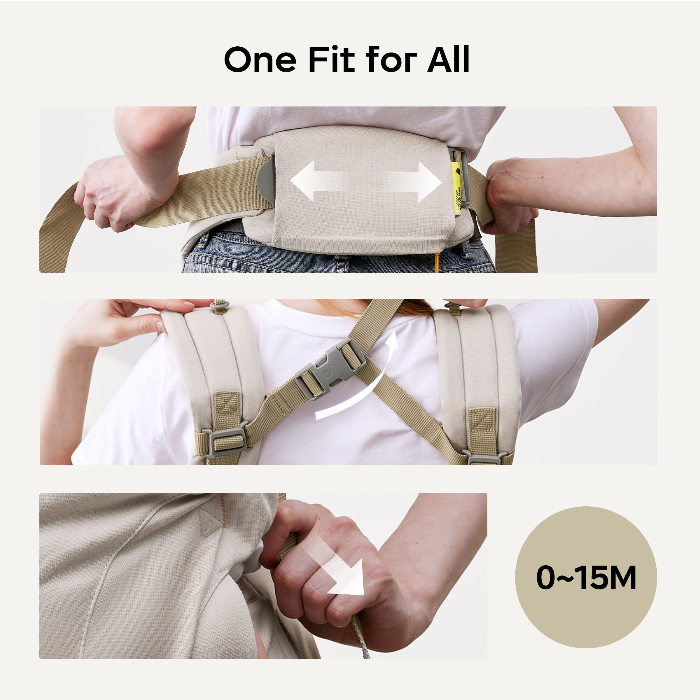 Bc Babycare CocoonGo Breathable Baby Carrier for Newborn Toddler (7-44 lbs)Ergonomic,Hip Support,Compact Foldable, Gray