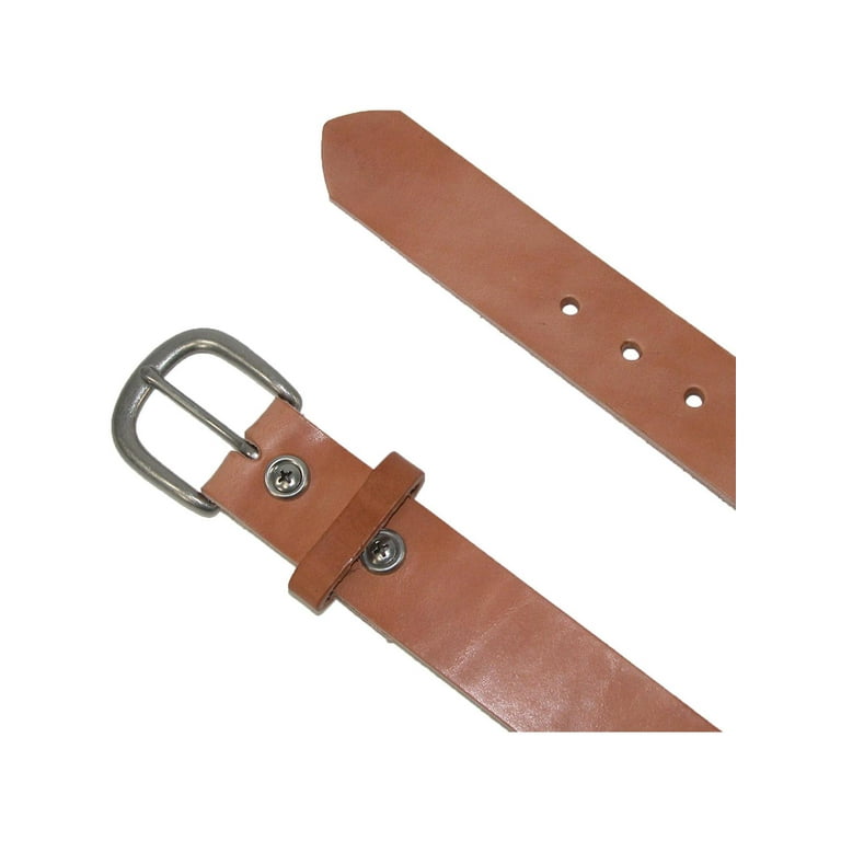 Men's Big & Tall Heavy Duty One Piece Leather Work Belt 