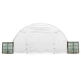thumbnail image 2 of Shipping Container Canopy Shelter Kit - 40'(L) x 40'(W) 21 Oz PVC White Cover Storage Container Roof and Front Wall w/ Doors and Back End Wall - Snow, UV and Weather-Resistant, 2 of 9