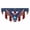 A, variant on Qocolhg 1.5x3Ft American Bunting Flag 4th of July Stars Bunting Banner Patriotic Decorations Pleated Half Fan Flags Decor Outdoor Outside Porch Garden Window Independence Memorial Veterans Day