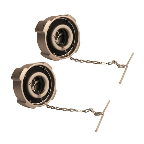 2 - Pack 4" Lever Aluminum Non-Locking Truck Fuel Tank Cap Compatible with Peterbilt 330, 379, 389, 337, 340, 579 Replace 11-04859-100