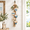 Coastal Blue, variant on Hanging Heart Wall Decor, Rustic Farmhouse Hanging Heart Decoration with 5 Layer Wooden Hearts, Vintage Wood Hearts Trinket Shelf Hangings Art, Brown With Light