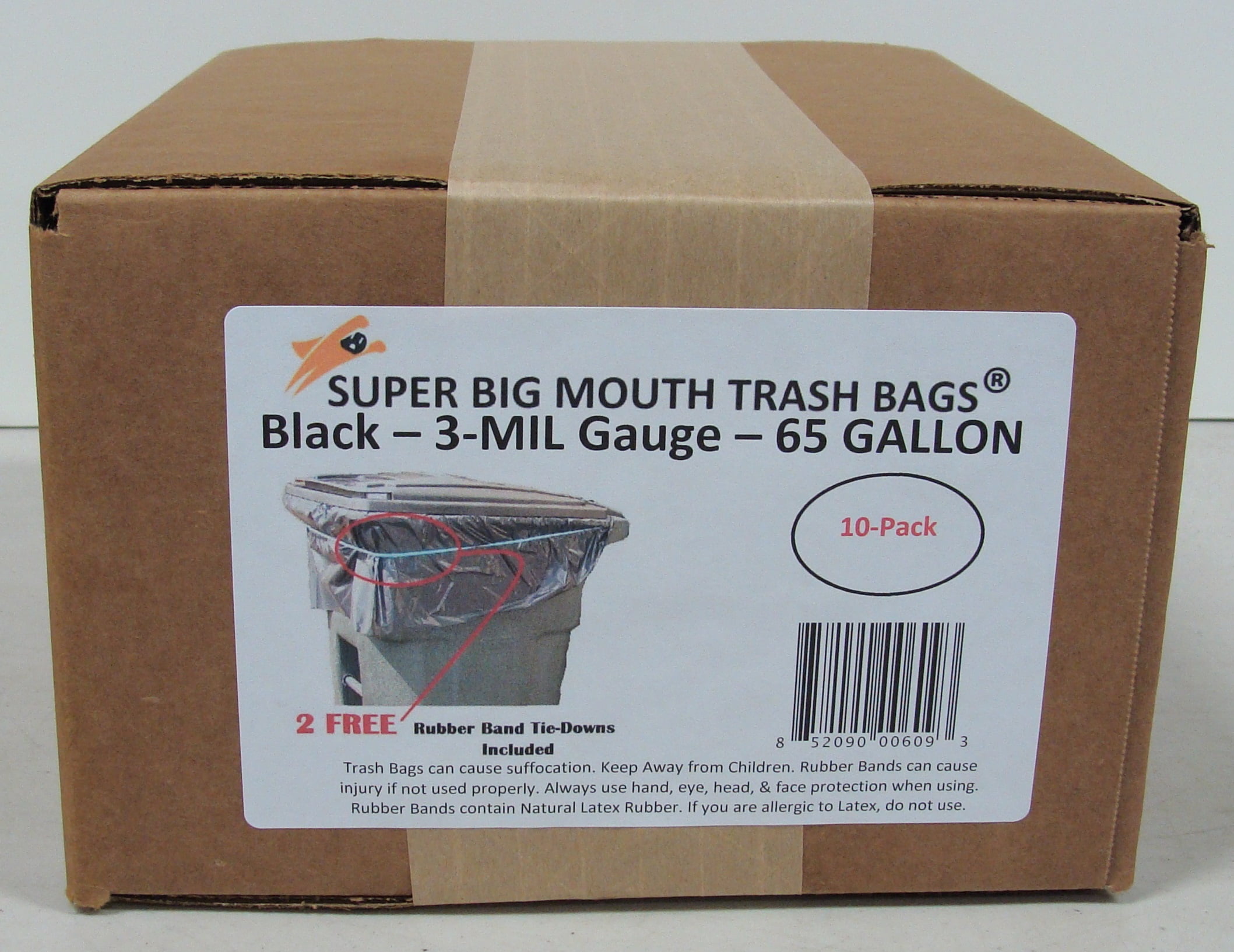 65 Gallon Trash Bags Super Big Mouth Trash Bags® 10 Count Walmart