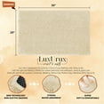 thumbnail image 5 of LuxUrux Extra Soft Chenille Cream Microfiber Bath Rug, 15 × 23 In, Super Absorbent, 5 of 9