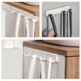 thumbnail image 2 of SEWCHICS 3Pcs Sliding Coat Hook White Abs Space Saving Retractable Smooth For Closet, 2 of 7