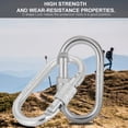 thumbnail image 3 of Climbing Lock, High Strength Rock Climbing Lock Durable O Shape  For Outdoor, 3 of 8