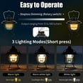 thumbnail image 3 of Linterna de camping LED Rawiri recargable, para decoración de patio, camping, senderismo, emergencia, 3 of 5