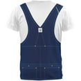 thumbnail image 2 of Halloween Overalls White T-Shirt Costume All Over Adult T-Shirt, 2 of 2