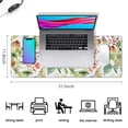 thumbnail image 5 of Green Leaf Paint Painting&nbsp;pad Mousewaterproofwashable&nbsp;for Office Home Work GamingmousepadsRubber Base Mousepad with Stitched Edges 31.5x11.8inches, 5 of 7