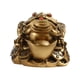 thumbnail image 5 of Figura de sapo de resina que atrae la fortuna y la buena suerte, estatua de riqueza y dinero Feng Shui Bronce, 5 of 9