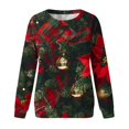 thumbnail image 4 of WXLWZYWL Merry Christmas Sweatshirt for Women Long Sleeve Xmas Shirts Cute Santa Print Crewneck Holiday Pullover Tops, 4 of 4
