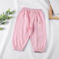 thumbnail image 2 of Rovga Boys Clothes Relax Fit Leggings Straight Leg Plaid Prints Jogger Pants Casual Trousers Sweatpants For Sport Outdoor 4-5 Years Pink, 2 of 8
