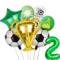 thumbnail image 3 of Decoración de fiesta de cumpleaños de fútbol para niños, vajilla desechable, globo, taza, plato, mantel, suministros de fiesta de Baby Shower, 3 of 5