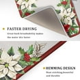thumbnail image 3 of Christmas Dish Drying Mats for Kitchen Counter 18×24 Inch Red White Poinsettia Christmas Flower Large Microfiber Drying Mat Kitchen Accessories Dish Rack Mat Drainer Pad Washable Absorbent, 3 of 6