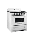 thumbnail image 1 of Unique 30" Classic Retro Induction Range Marshmallow White, 1 of 17