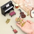 thumbnail image 3 of Juego de instrumentos musicales en miniatura, 12 piezas, modelo de instrumento musical en miniatura, accesorios de decoración, 3 of 4