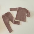 thumbnail image 2 of Vedolay Pants Outfits for Boys Kids Boys Fall Outfits, Toddler Boys Long Sleeve Prints Top Pants Set,Coffee 18-24 Months, 2 of 3