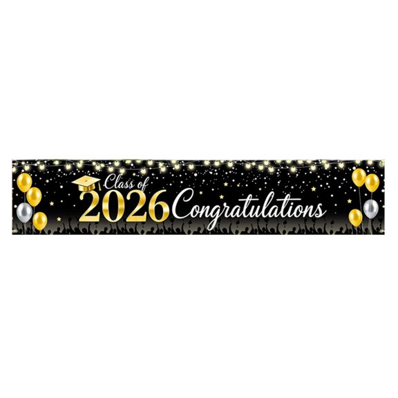 2026 Graduation Banners Large Size For 2026 Ceremonies School Event And Group Photos Graduation Backdrop Decorations