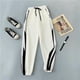 thumbnail image 1 of Pantalones deportivos de verano para mujer, finos, holgados, de talla grande, para estudiantes, de nueve patas, informales, para chicas gorditas, 1 of 4