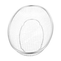 GOOHOCHY Stainless Steel Mesh Oval Basket Strainer For Bread Fruits Vegetables Food Drainer Easy To Clean For Kitchen Storage