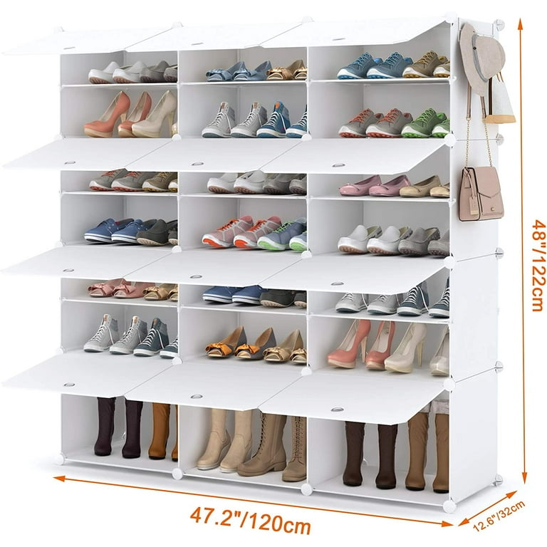 KIMBORA 3-Tier Small Shoe Rack 8-Pairs Stackable Narrow Shoe Storage Organizer  Heavy Duty Shoe Shelf for Bedroom Closet, Entryway, Hallway (Grey) – Built  to Order, Made in USA, Custom Furniture – Free Delivery