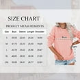 thumbnail image 2 of SWQZVT Sweatshirts for Women Long Sleeve Casual Pullover Tops Fall Crewneck Soft Comfort Ladies Knit Pink Sweatshirt L, 2 of 6