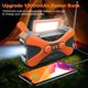 thumbnail image 5 of Radio de Emergencia de 10000MAh, Radio de Manivela Solar, Radio PortáTil con Cargador de TeléFono, Linterna LED Naranja, 5 of 5