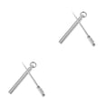 thumbnail image 4 of Wosthever Palillo de dientes, palillo de de viaje de Metal, tenedor de fruta portátil, accesorio de limpieza de con soporte 2piezas Wosthever CBP000097, 4 of 6