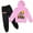 Pink, variant on Teen Sweatsuit Roblox Sweatshirt Hooded and Jogger Pants-Pullover Long Sleeve Hoodies 2 Piece Outfits for 6-14 Years