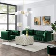 thumbnail image 2 of Homebeez Middle Century Upholstered Tufted Coffee Table with Padded Seat, Large Square Ottoman for Living Room Home Office, 2 of 5